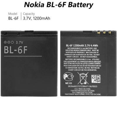 باتری نوکیا مدل BL-6F ظرفیت 1200 میلی آمپر ساعت ا Nokia BL-6F 1200mAh Battery