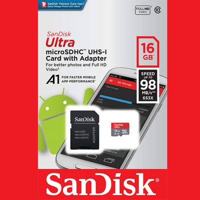 کارت حافظه Sandisk مدل Ultra class10-16g کد043